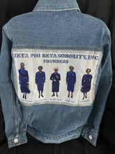 Load image into Gallery viewer, Founders&#39; Denim Bling Jacket
