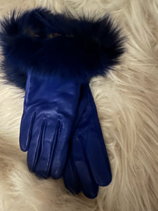 Fur Leather Gloves